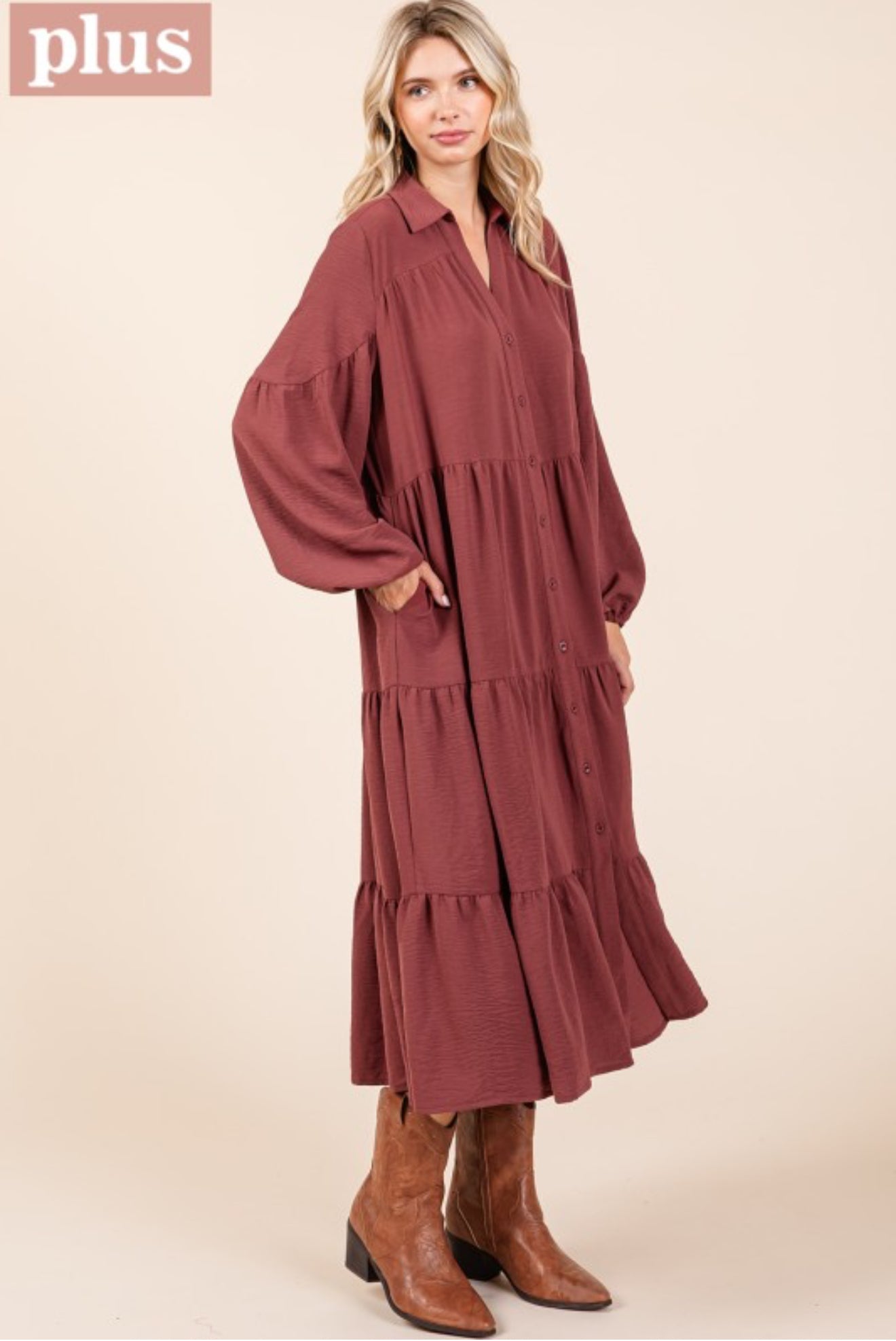 "Tea At Bricktown" plus dress