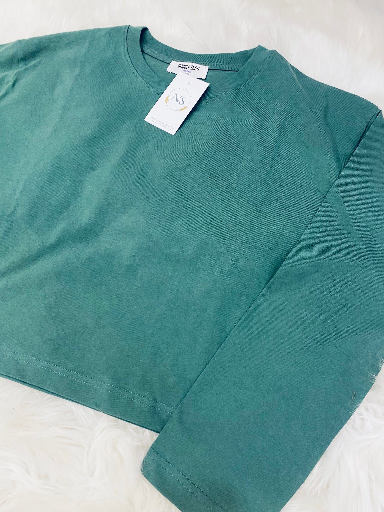 "Canceled Plans" (dusty green) knit top