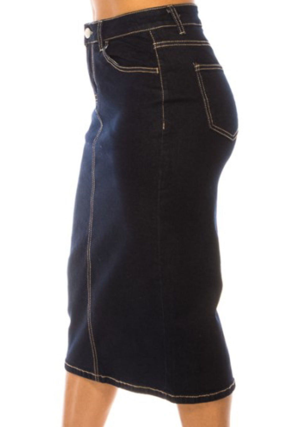 "Stitched Dark Indigo" Be-girl skirt