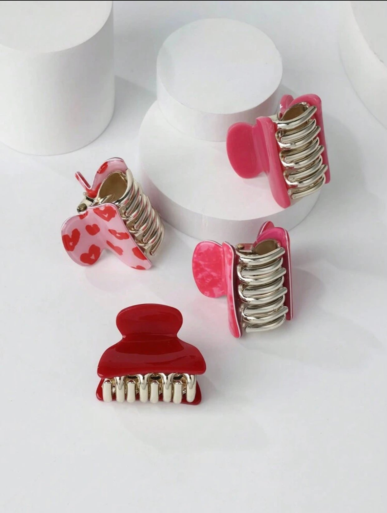 "Valentine Assortment" mini claw clips