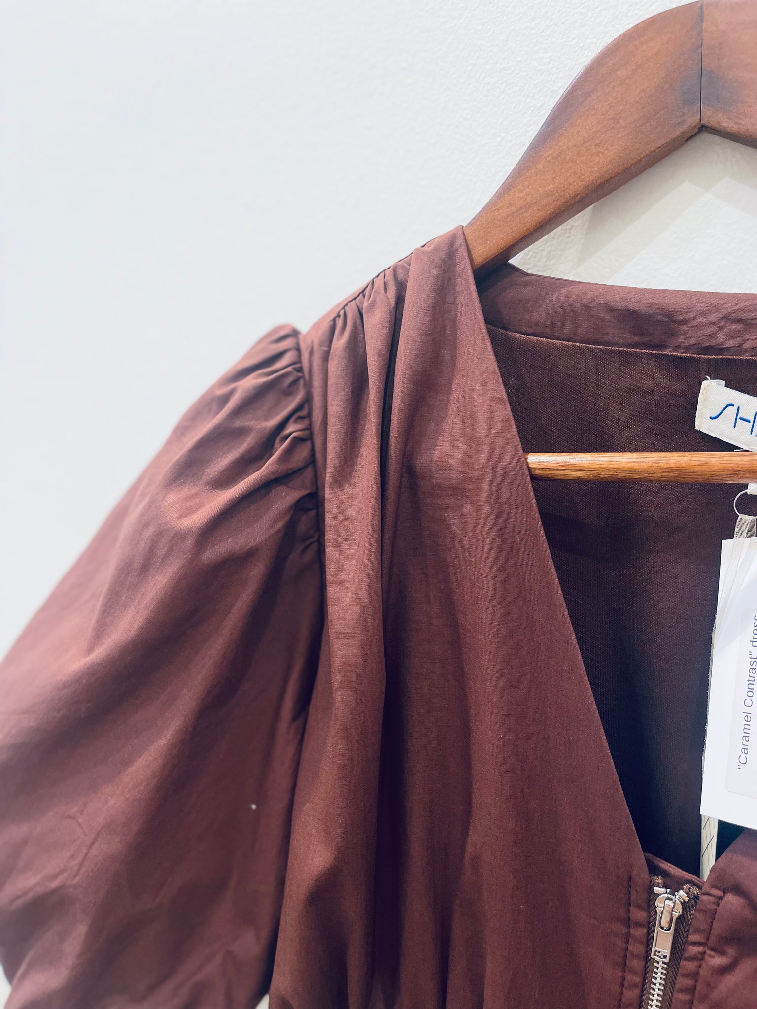 "Caramel Contrast" dress
