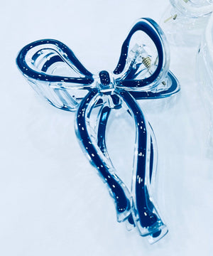 “Bow Era”(navy/clear)  claw clip collection