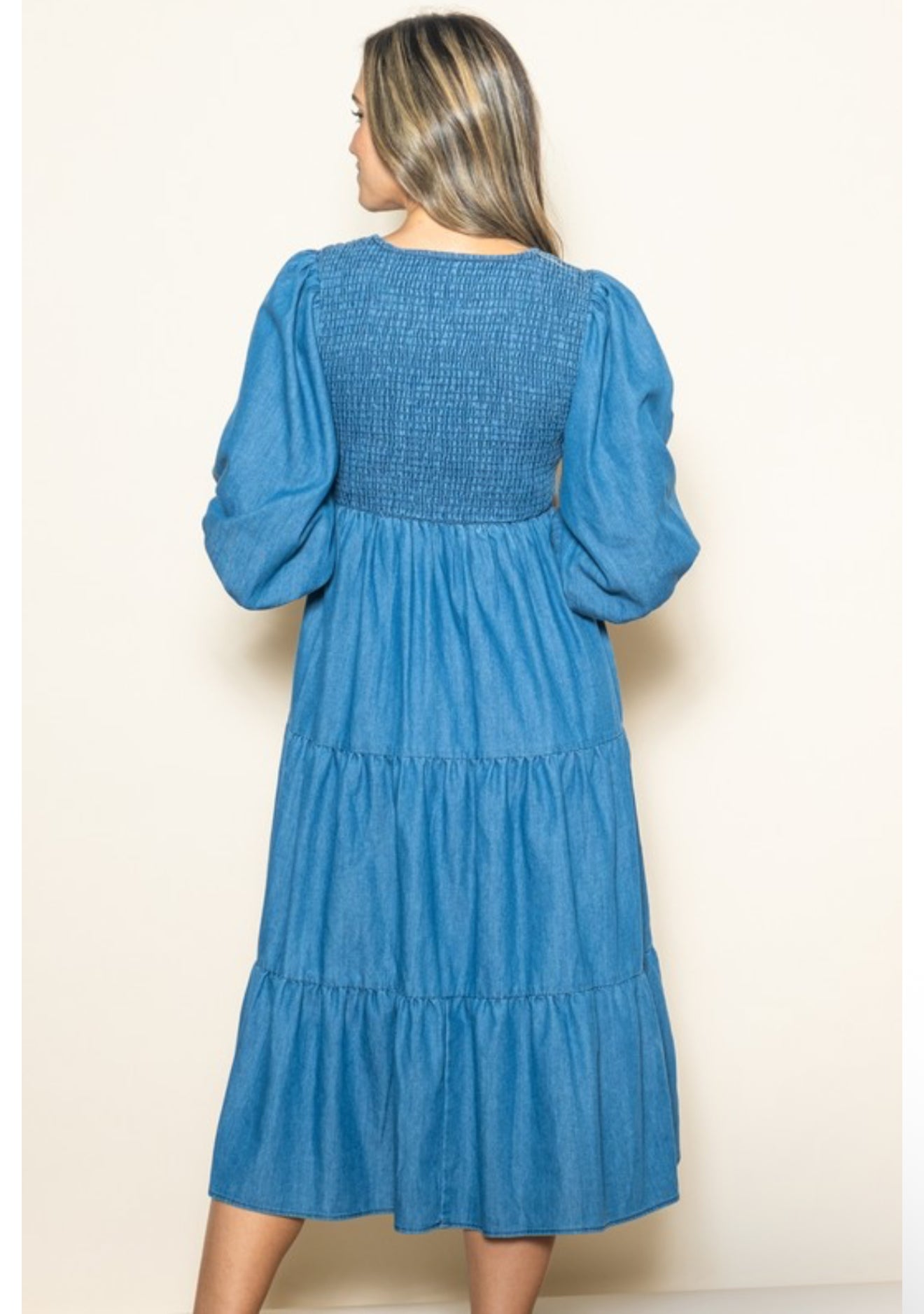 “Sunday Blues” denim dress