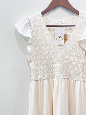 “Sweet Chaos” (cream)  dress