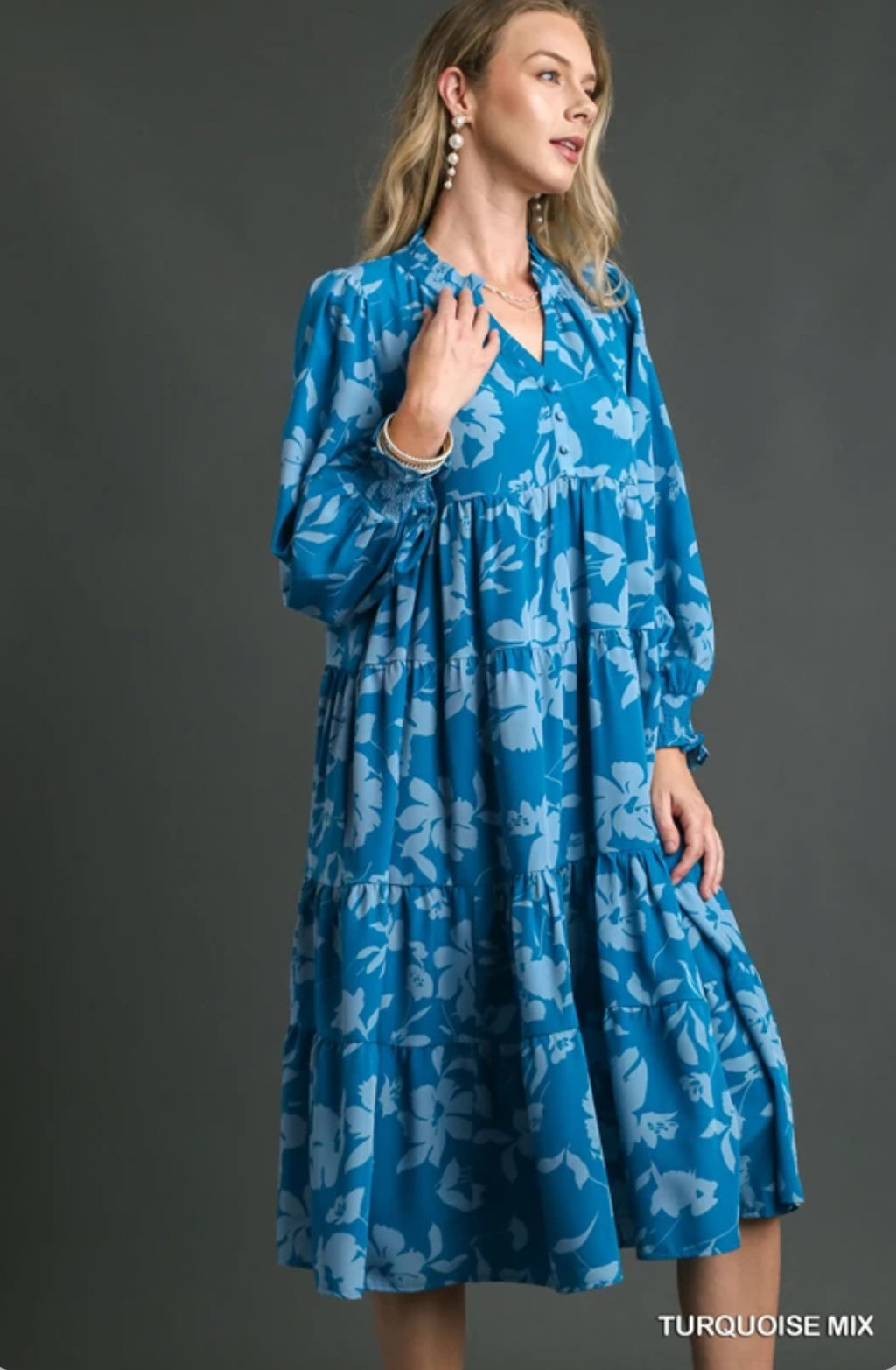 "Requesting Ocean Views" (Turquoise) dress