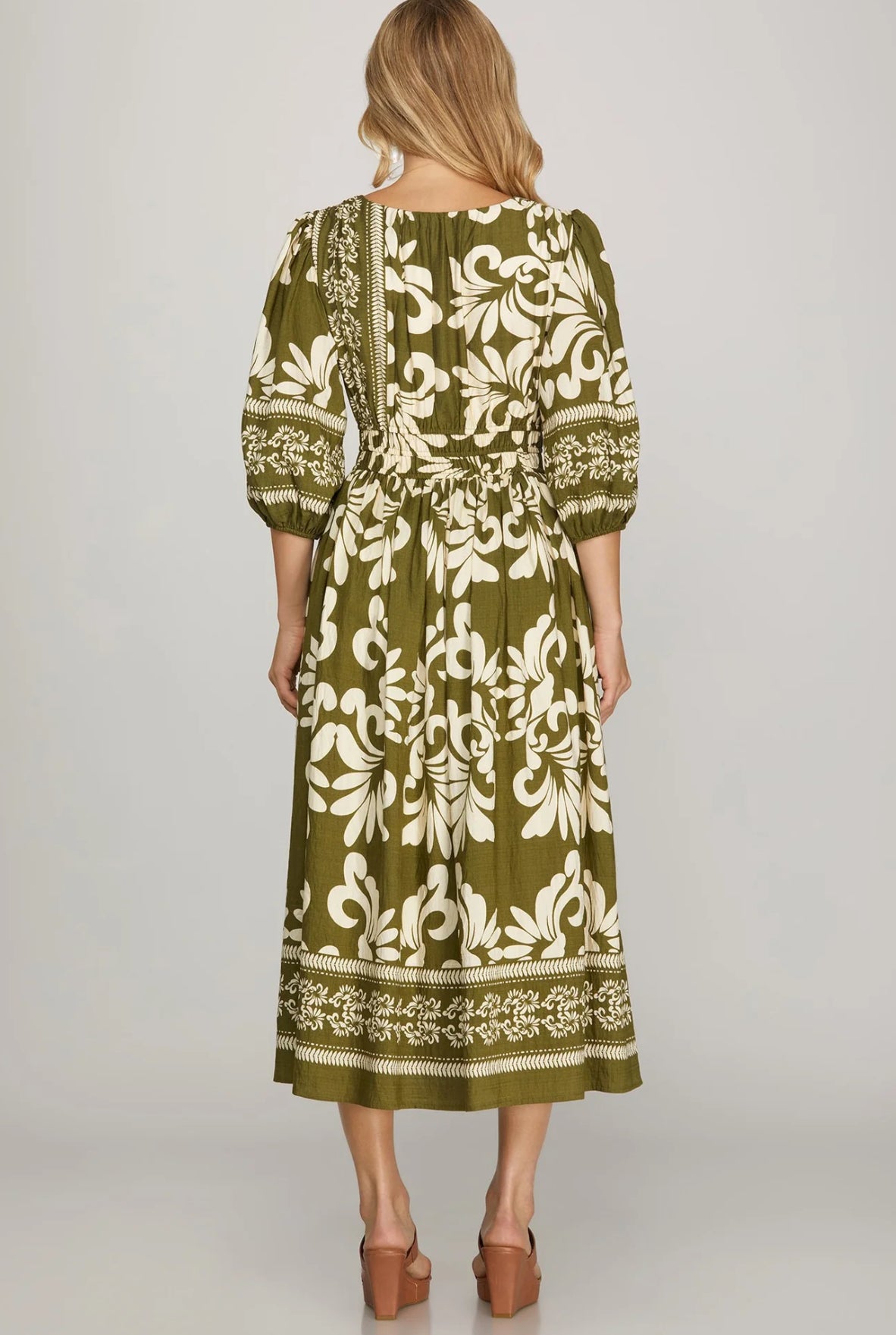 "Add Swirl In My Coffee" (Green) plus dress