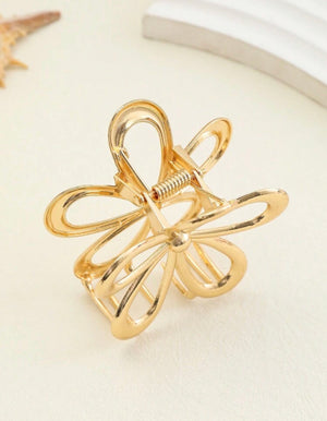 “Gold Flower” claw clip