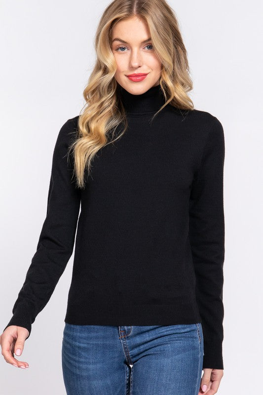 "Lovely in Layers" (Black) Layering Top