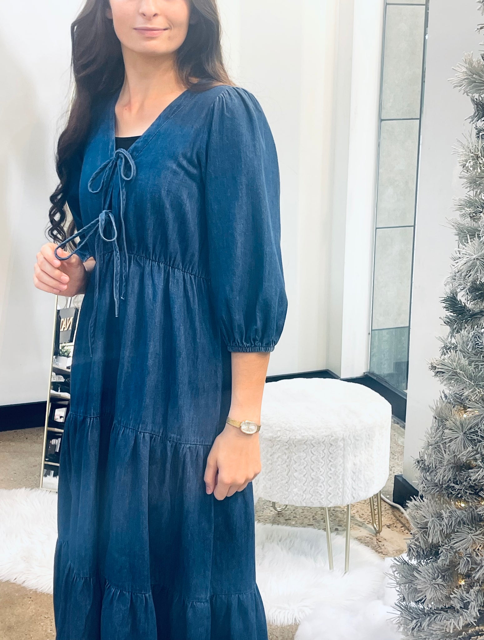 "Indigo Meadow"dress