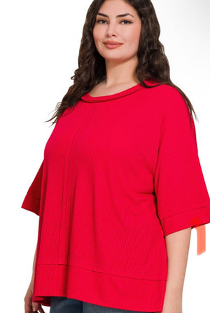 "Relaxing In Freedom" (red) plus top