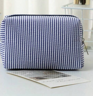 “Throw In A Little Summer” (striped navy) bag