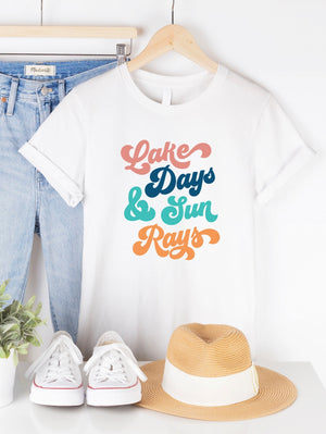 "Lake Days & Sun Rays" t-shirt