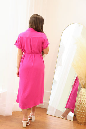 "Summer Romance" (hot pink) dress