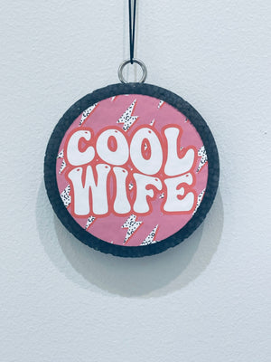 "Cool Wife" bombshell car freshie