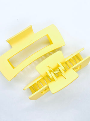 “Hair Needs” (yellow) claw clip