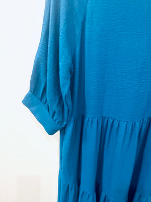 “Fall Come Quickly” (teal) reg & plus dress