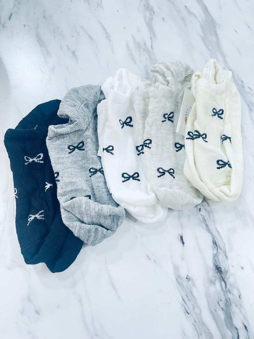 Bow Socks- One Size Fits Most