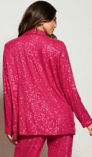 "Shimmer in the New Year" Sequin Blazer