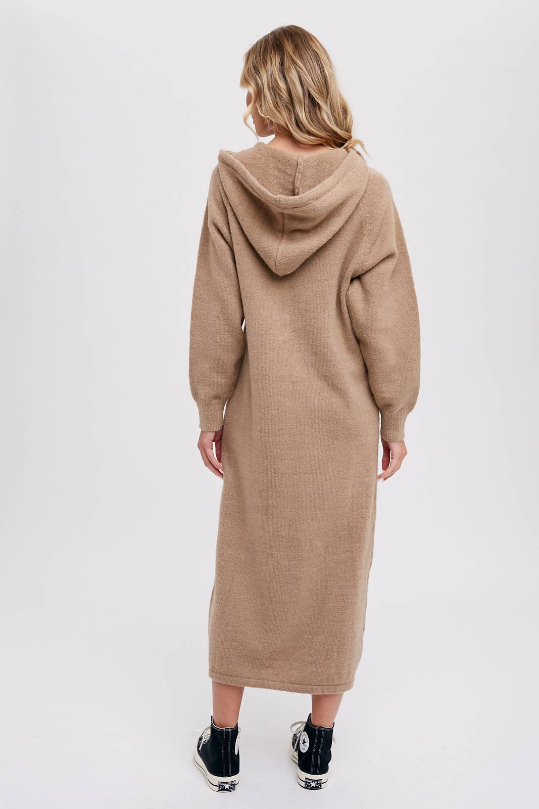 “A Day For A Latte” hooded sweater  dress