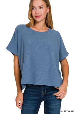 “Born Free” (dusty blue) top