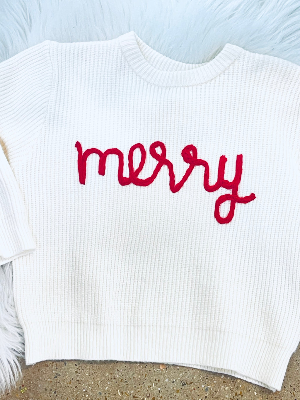 "Merry Mood" girls sweater