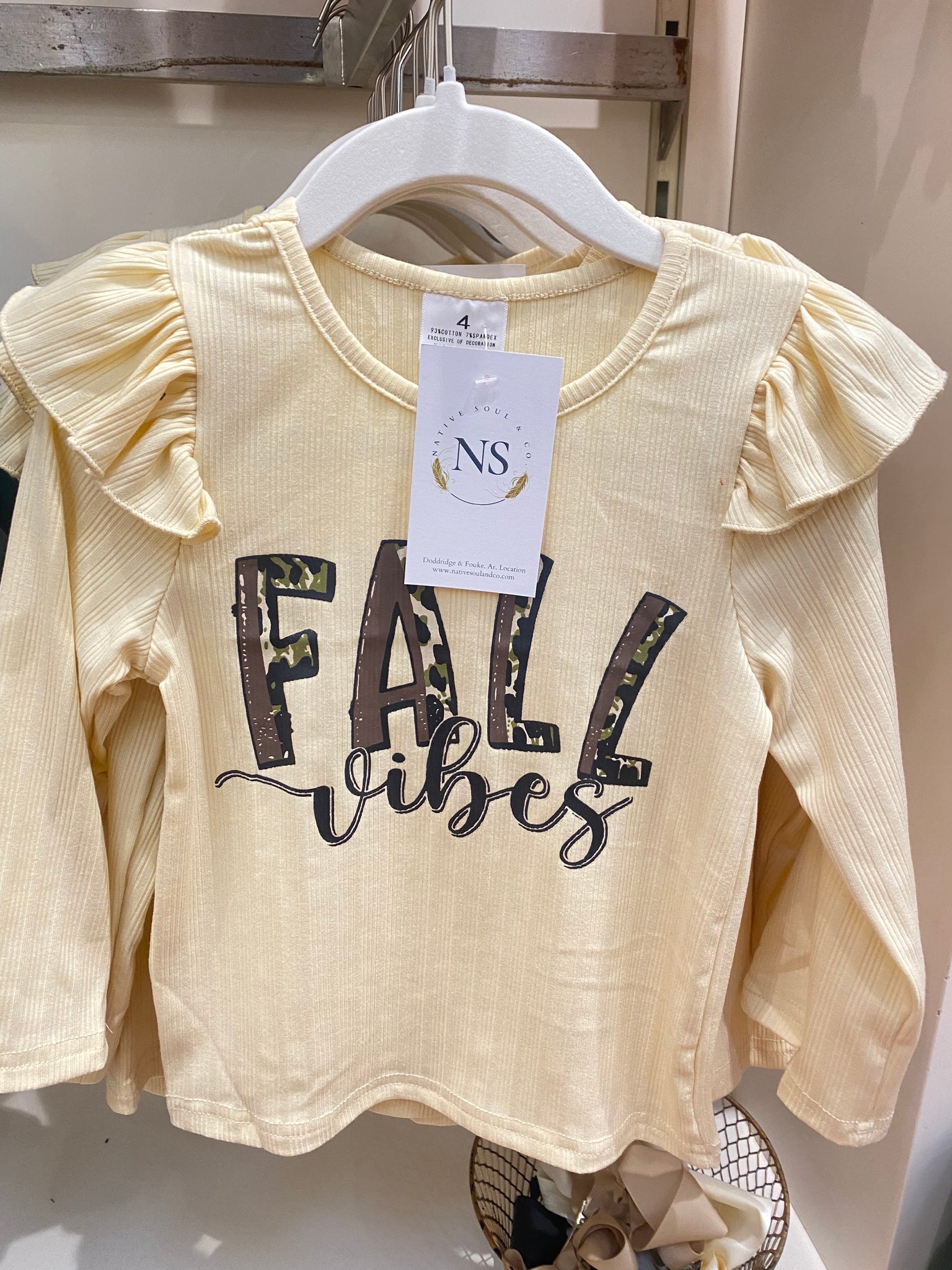 "Fall Vibes" little girl outfit (sold separately)