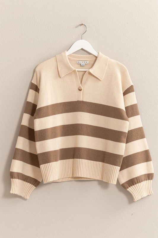 "Comfy In Stripes" Sweater