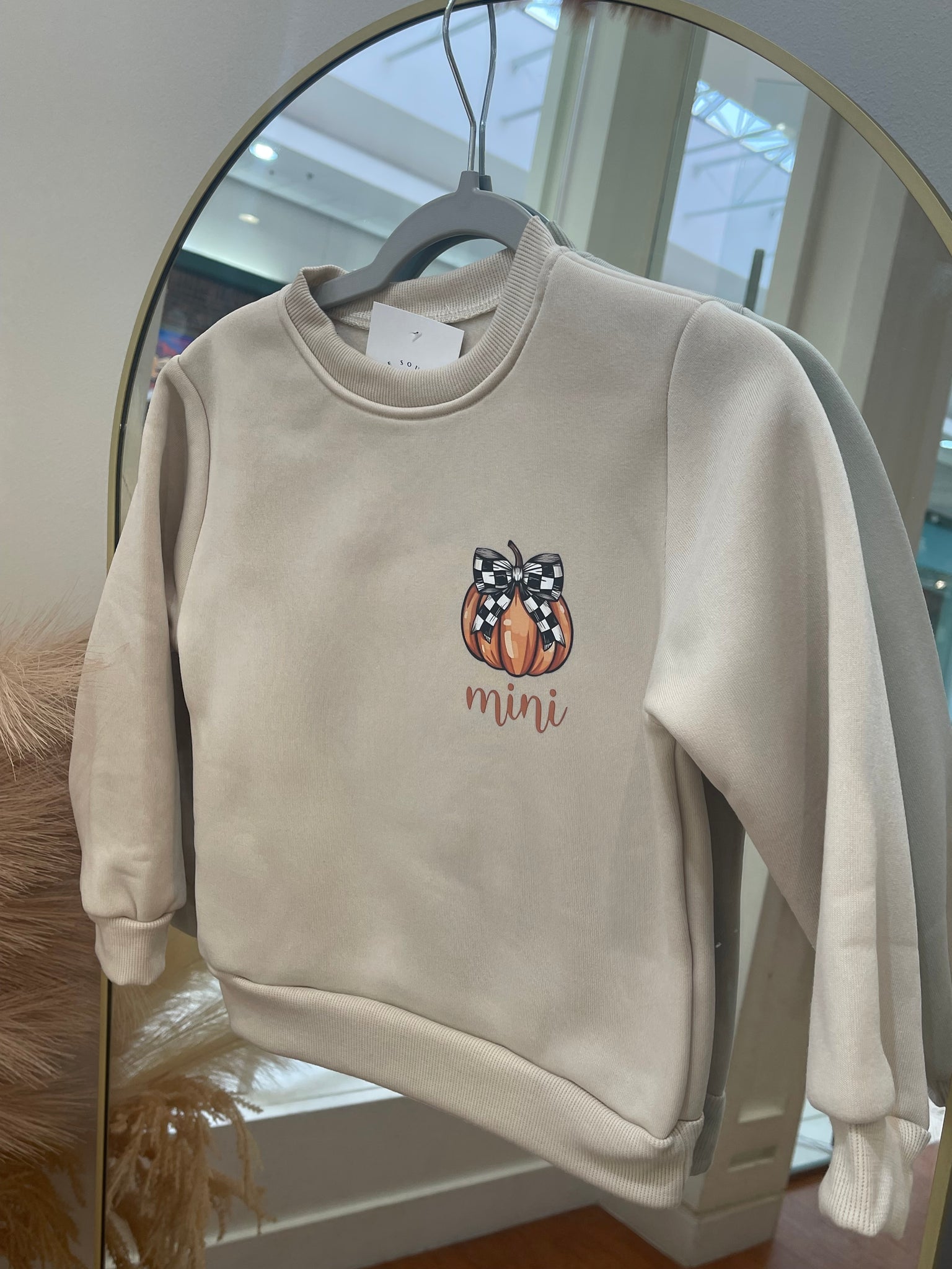 "Mini Pumpkin" Little Girls Sweatshirt