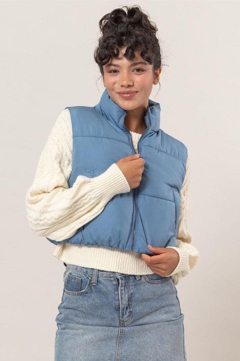 "Ice Skating Days" Puffer Vest