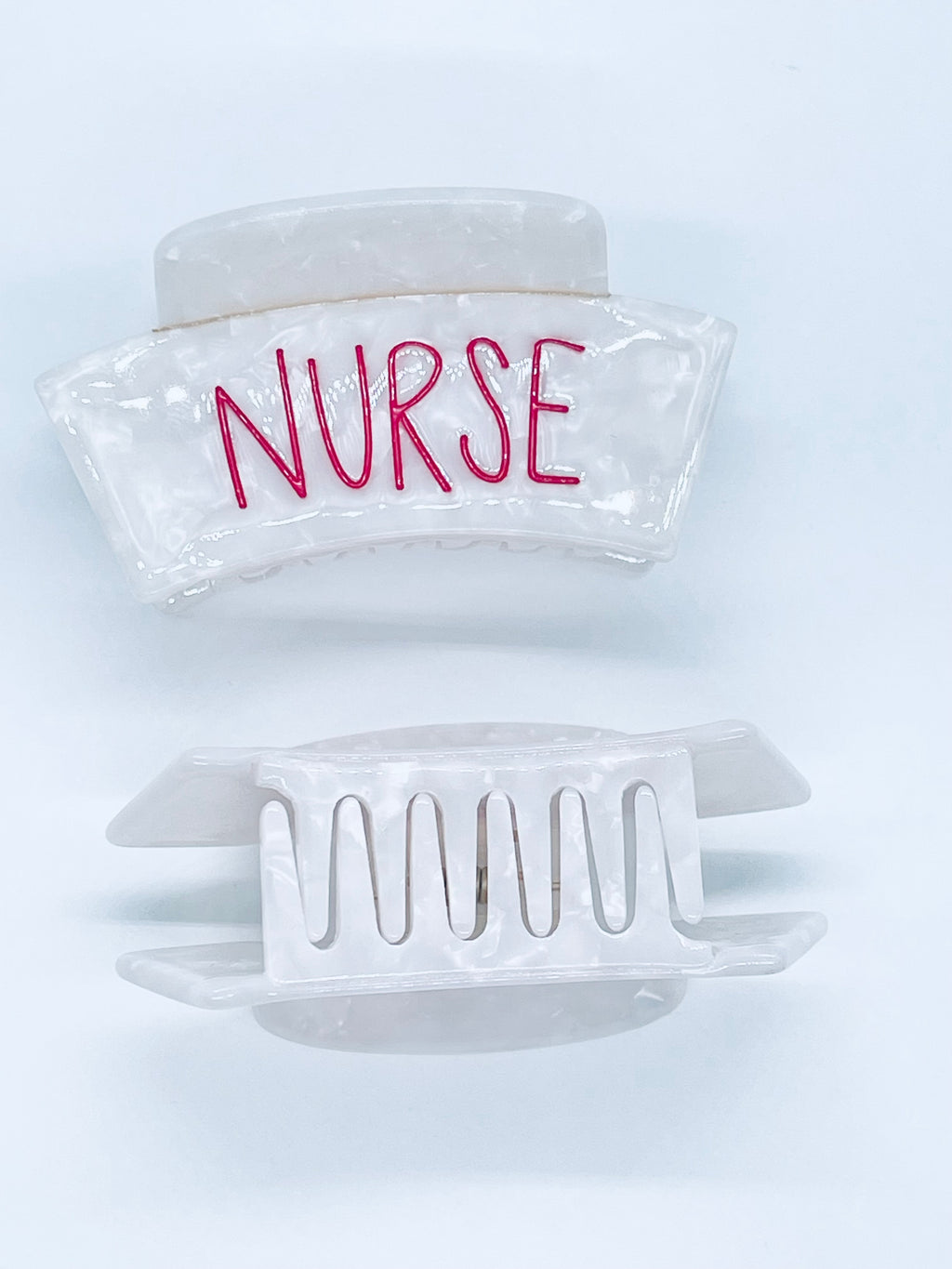 "Nurse Hat" Claw Clip