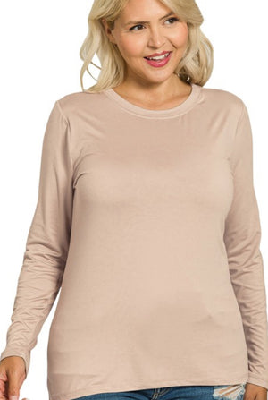"Basically Perfect" (Lt Mocha) reg & plus top