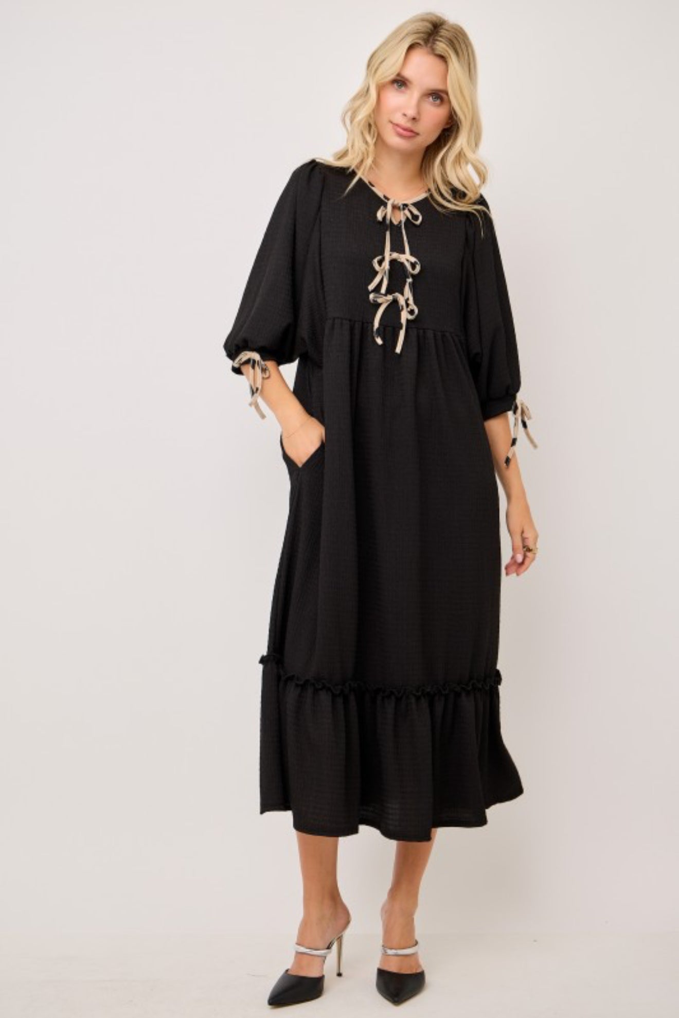 “Chase The Feeling” (black) plus dress