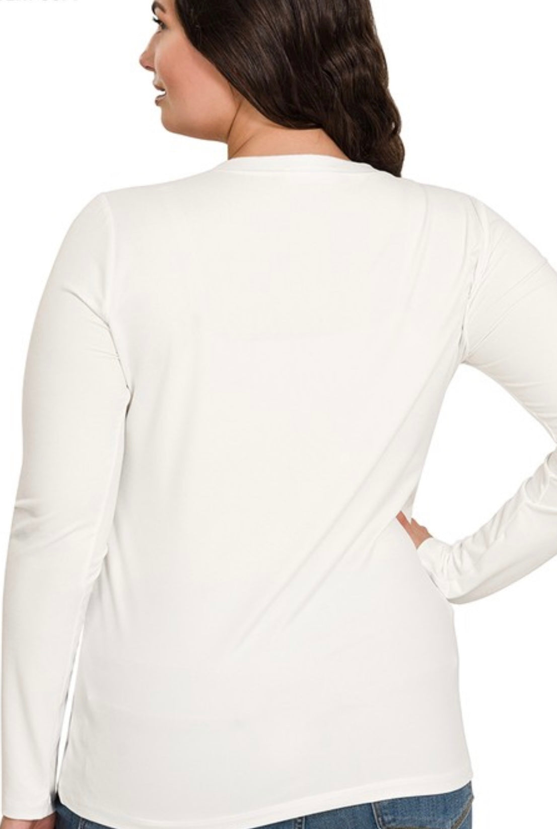 "Basically Perfect" (off white) reg & plus top