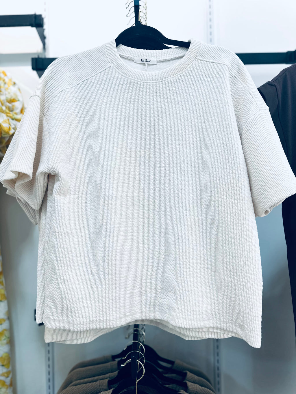 "Soft Knit Essential"(cream) top