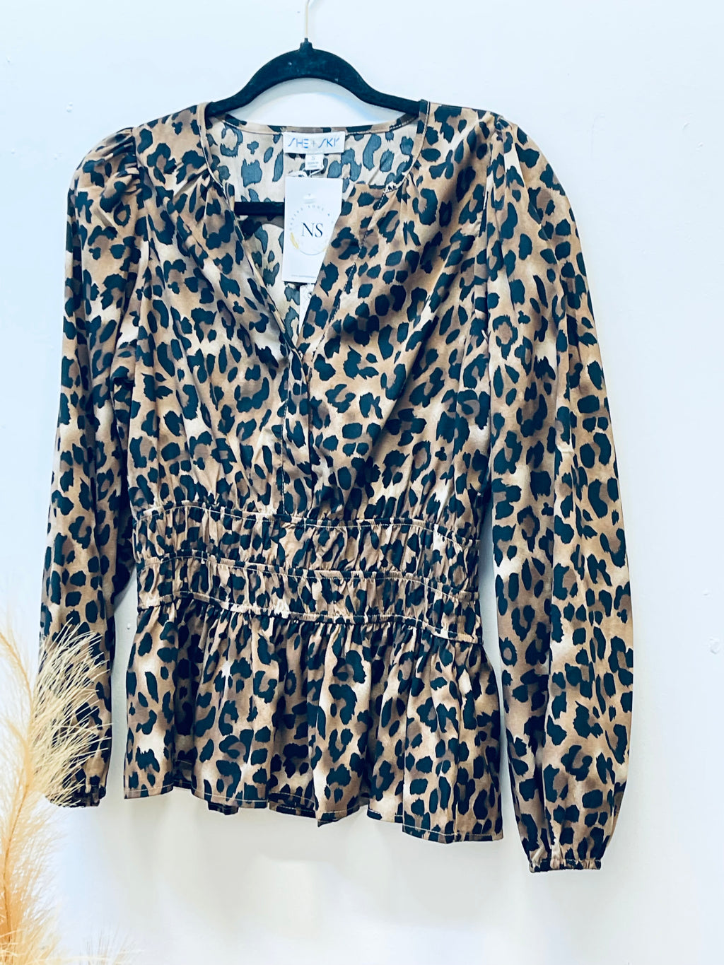 "Catch Me If You Can" leopard top