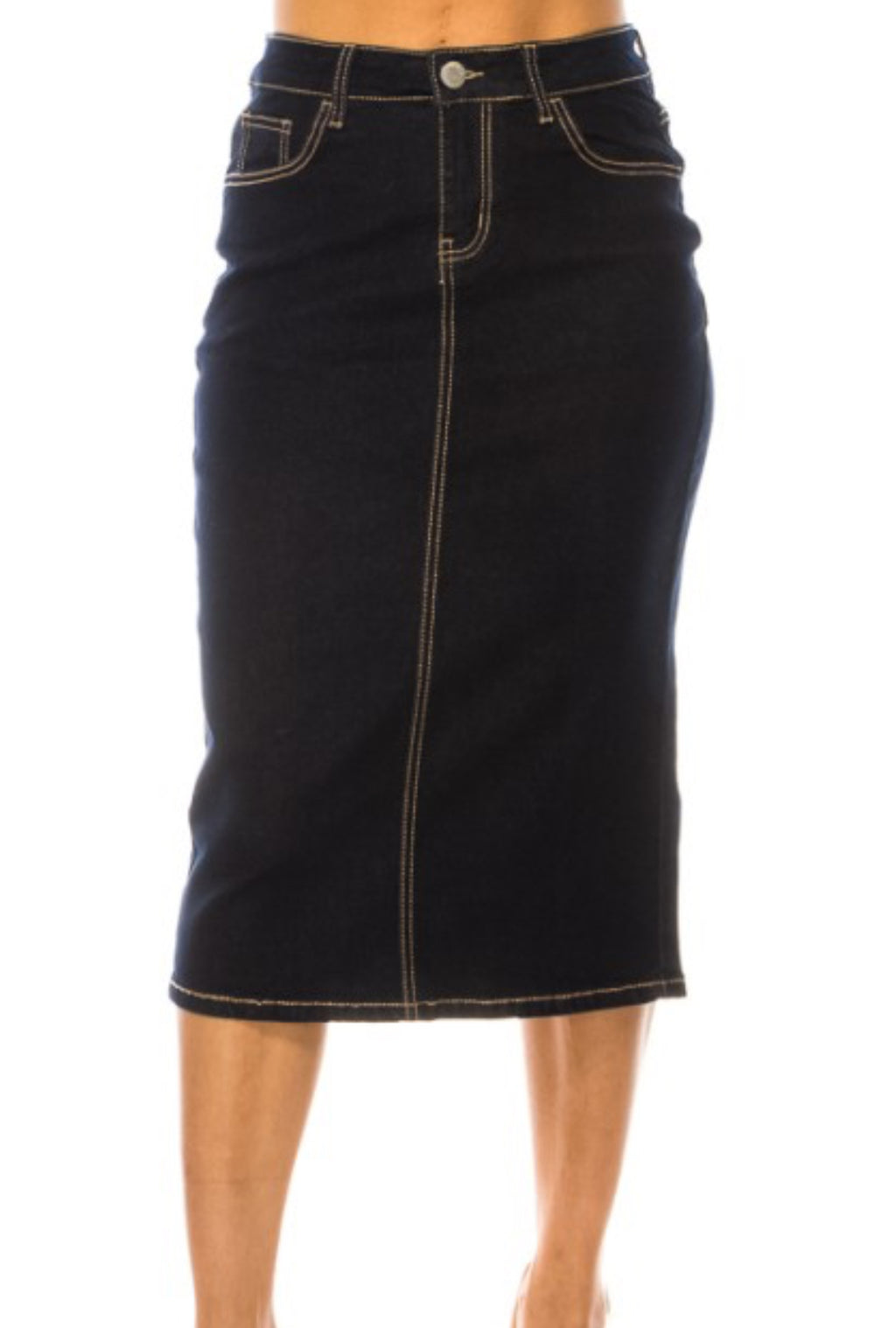 "Stitched Dark Indigo" Be-girl skirt