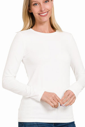"Basically Perfect" (off white) reg & plus top