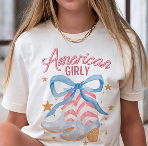 "American Girly" Graphic Tee