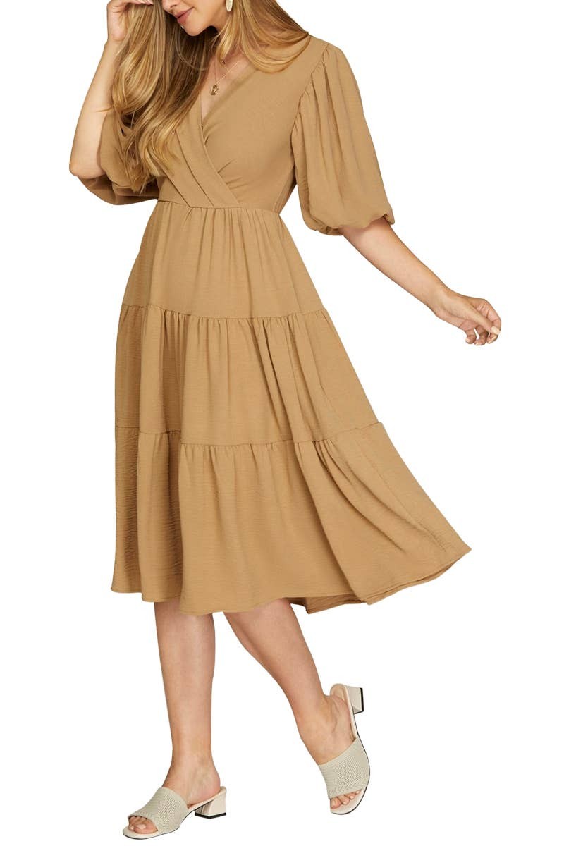 "Keep It Authentic"(taupe) dress