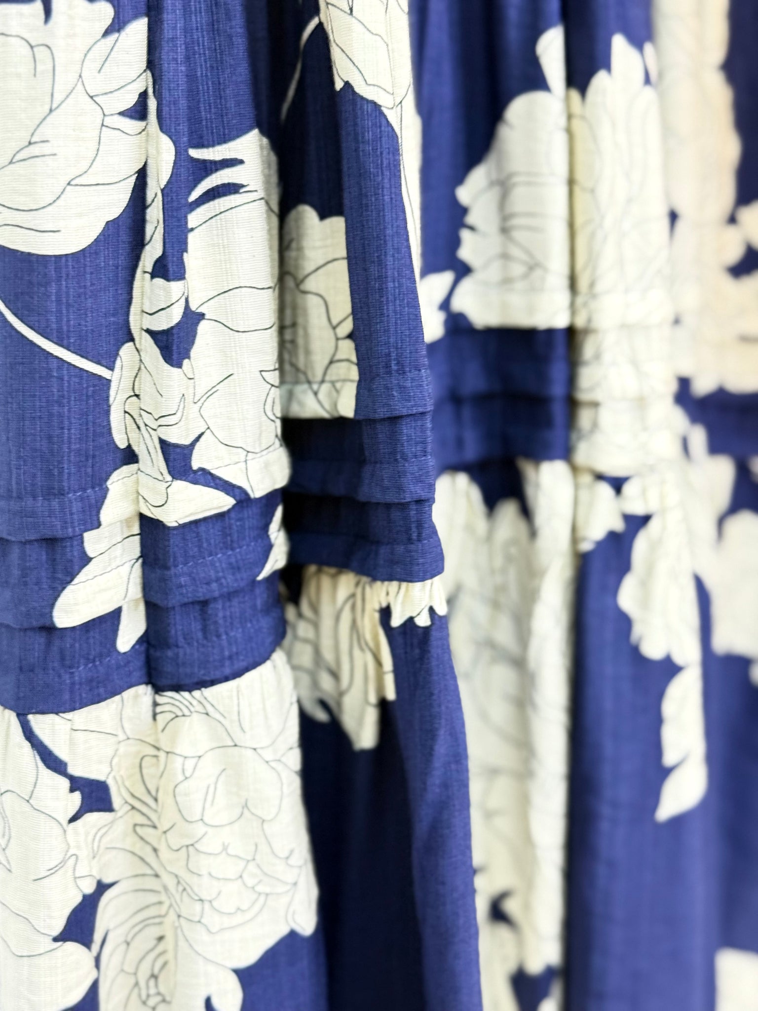 “Twilight Petals” (navy) dress