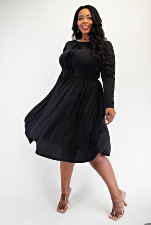 "Glamorous Energy" (black) plus dress
