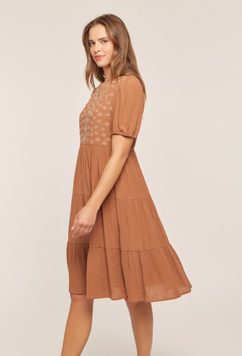 "Earthly Charm" (brown) dress