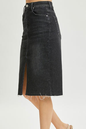 "High Rise" (black) Risen skirt