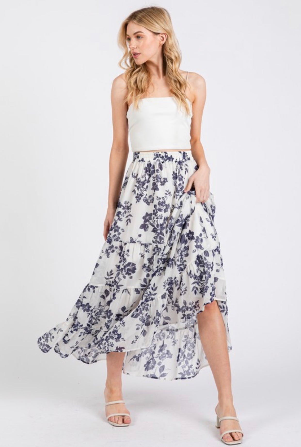 “Floral Whispers” skirt