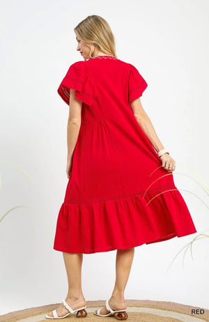 "Standing Out" (red) dress