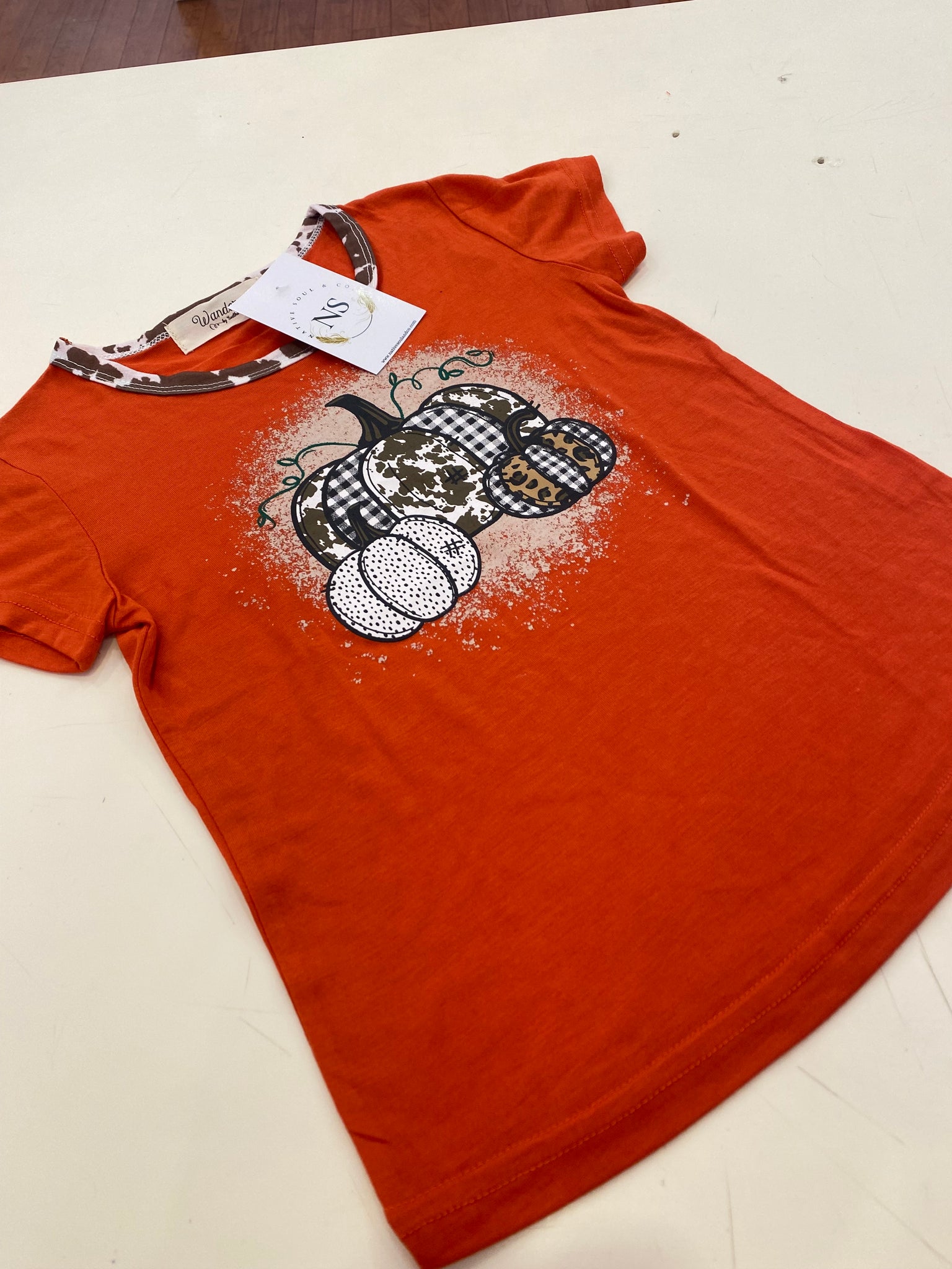 "Little Miss Pumpkin" graphic tee (kids)