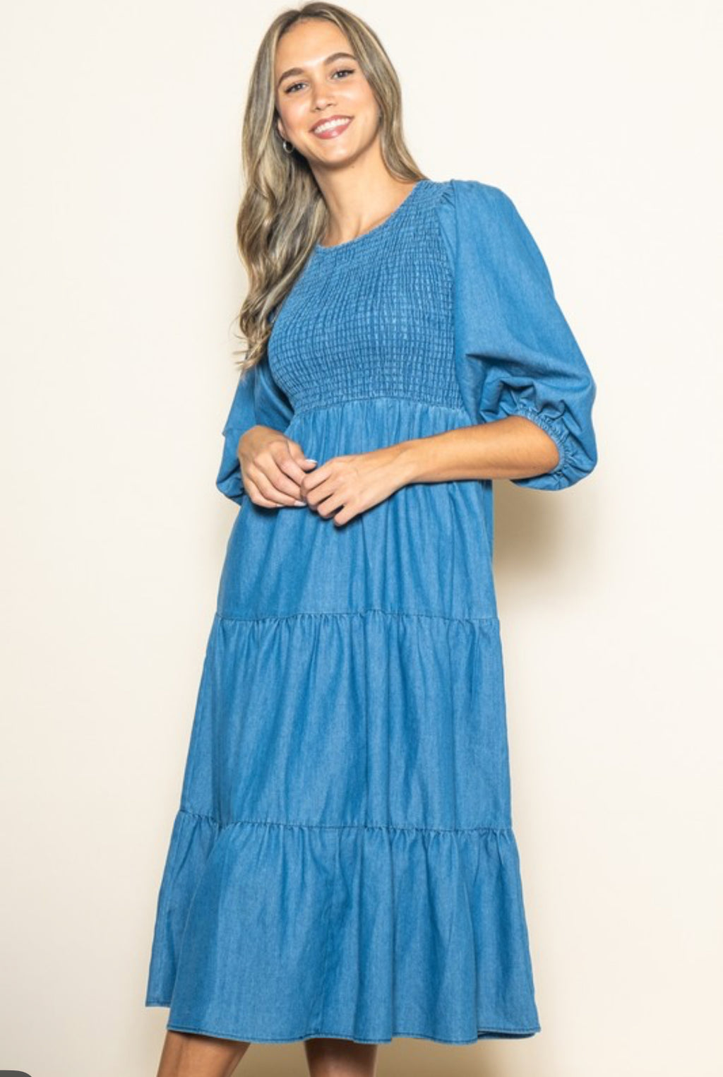“Sunday Blues” denim dress