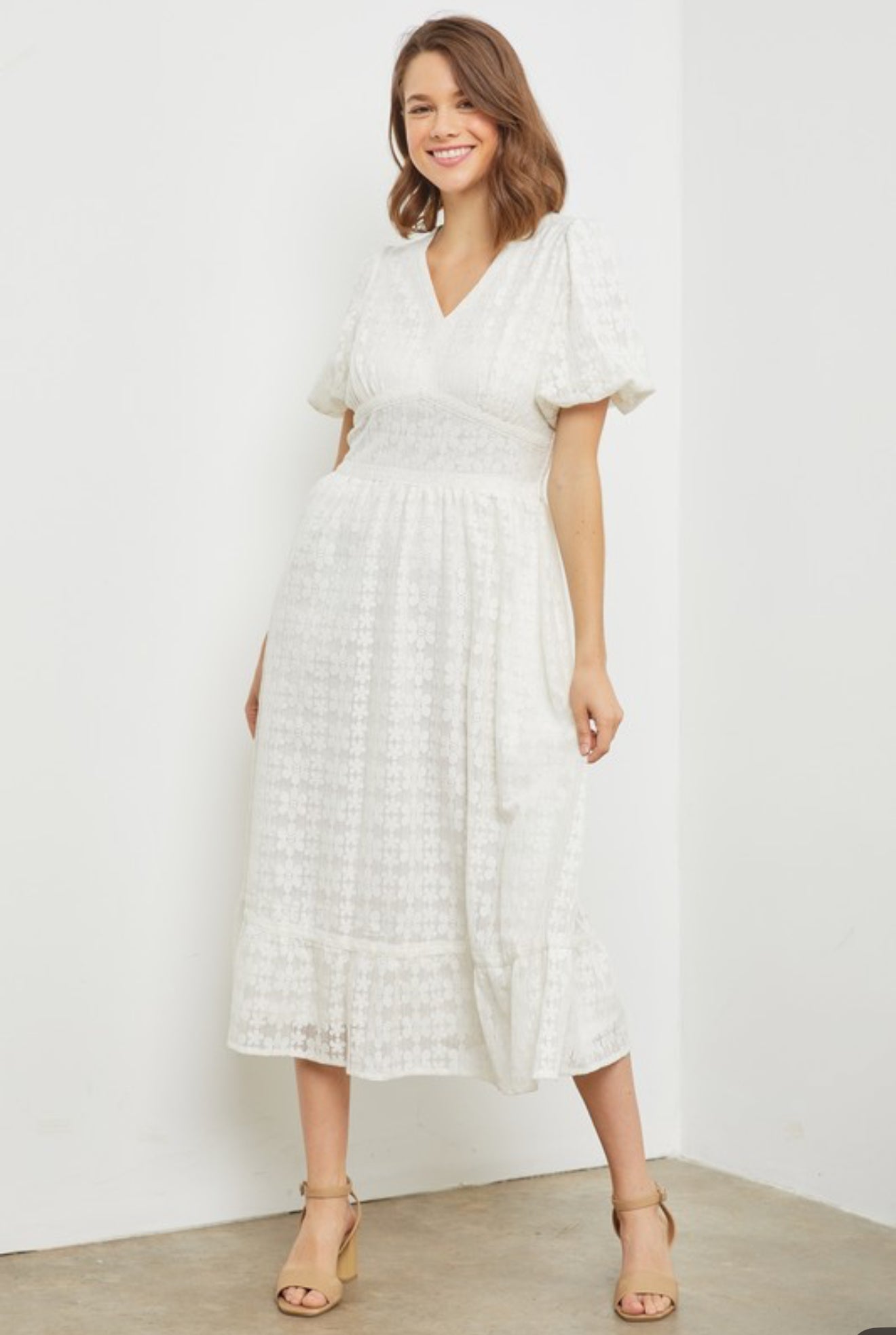 "Classic Elegance" (white) dress