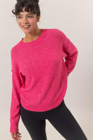 "Statement for the Season" (Raspberry) Sweater