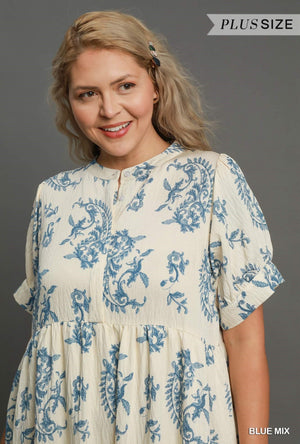 "Caribbean Voyage" reg & plus dress